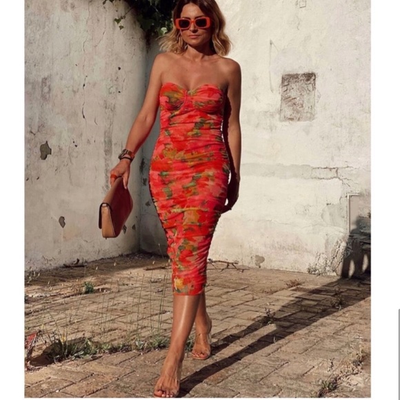 LAST ONE🔥ZARA BLOGGER’S FAV| Stunning Floral Corset Tulle Dress - Picture 15 of 15